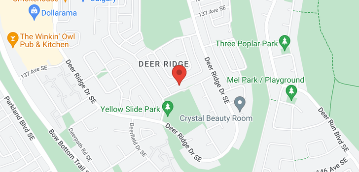 map of 48 Deerview Place SE